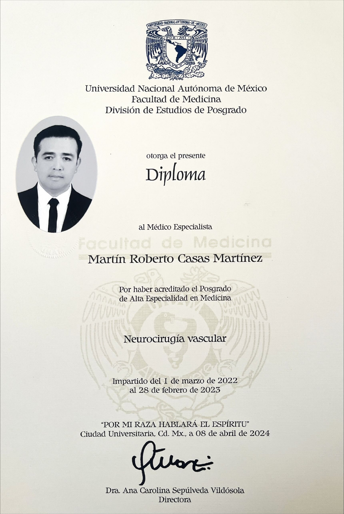 Certificado Neurocirugia en CDMX